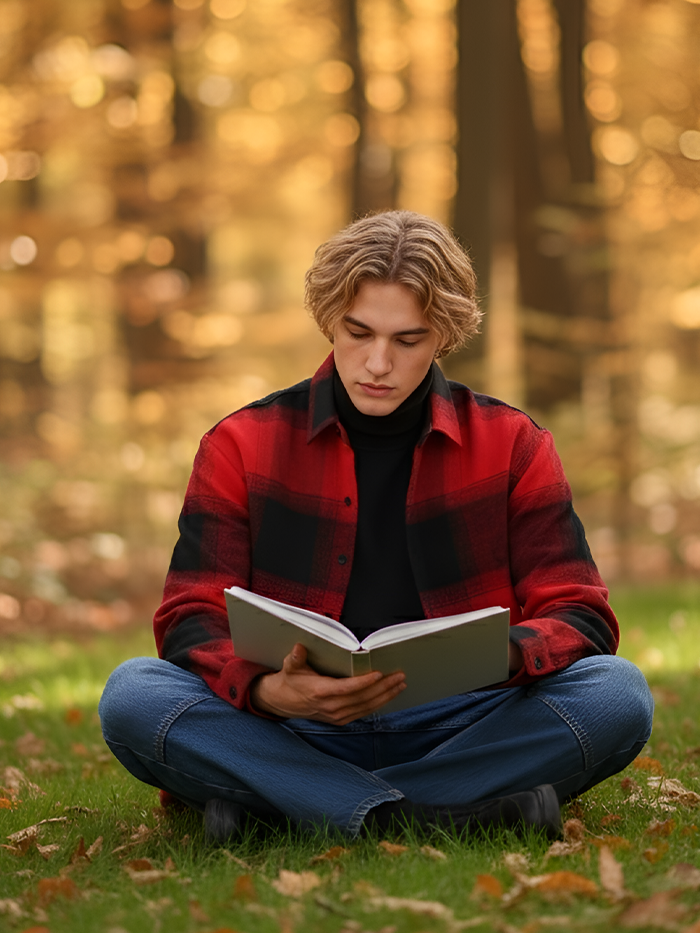 Vignette-Checkered Oversized Shirt