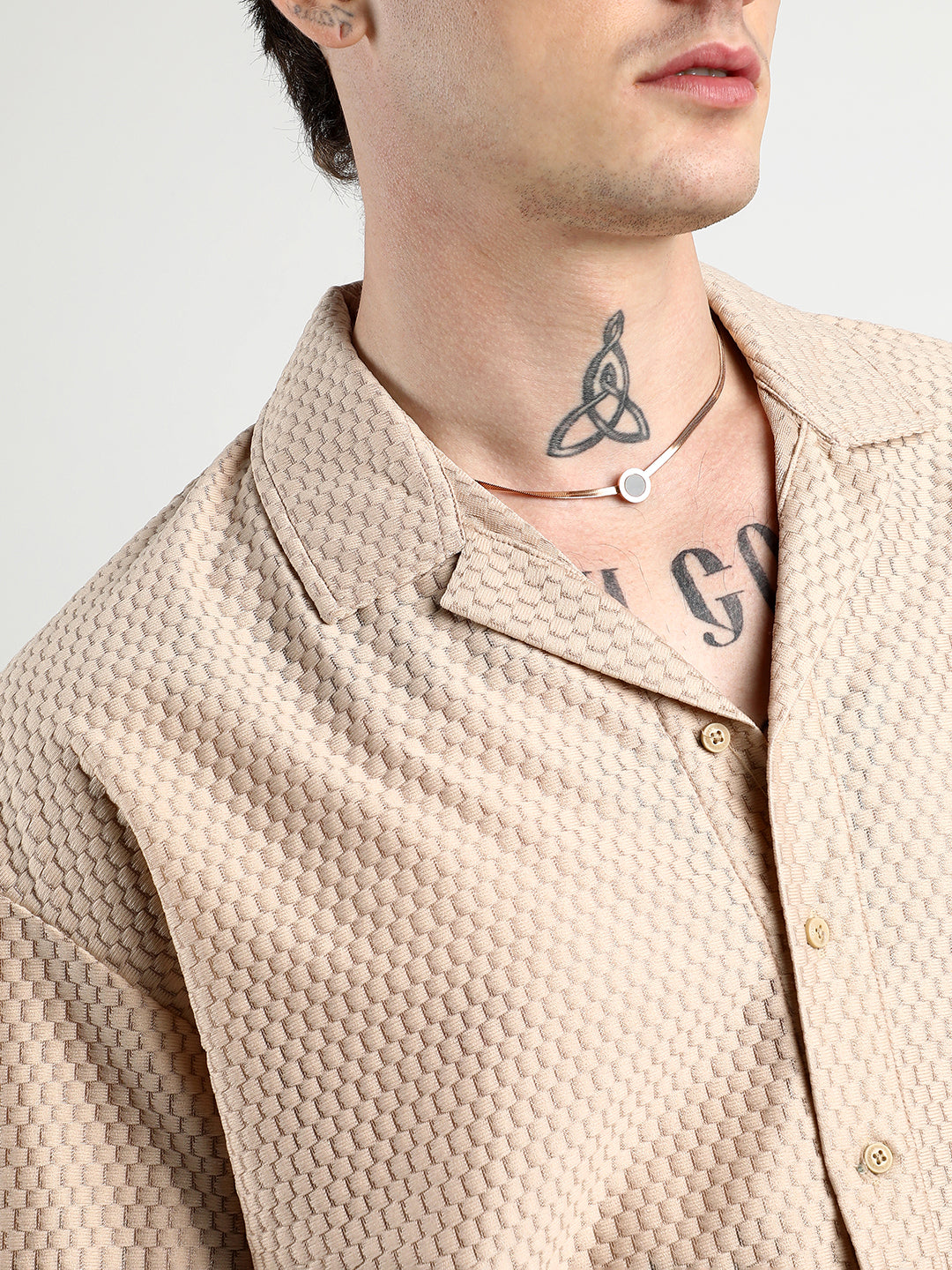 Oversized Honeycomb Shirt