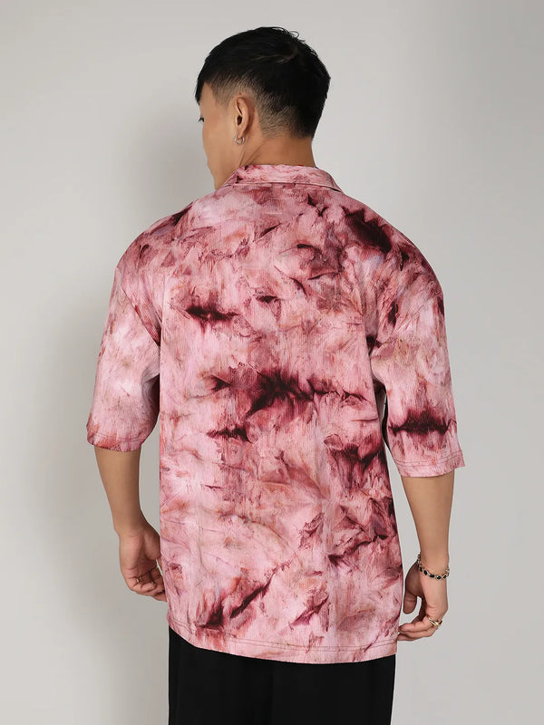 Tie-Dye Utility Oversized Shirt