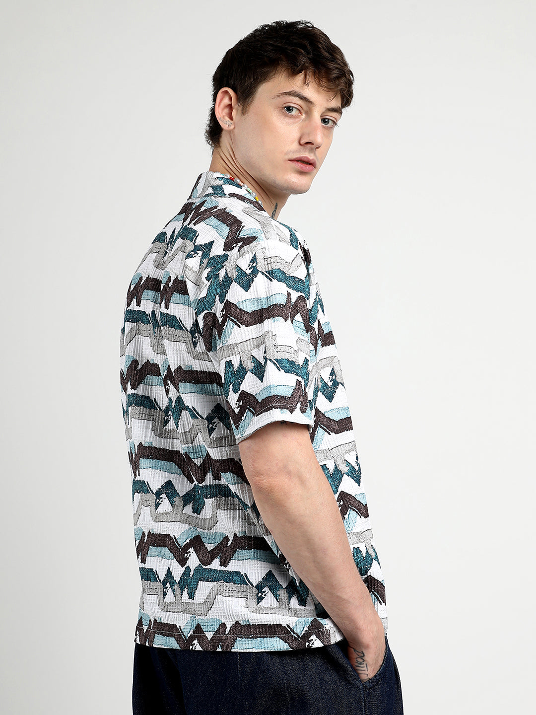 Oversized Line Strokes Shirt