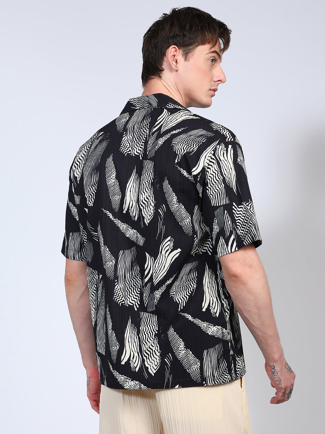 Oversized Foliage Lined Shirt