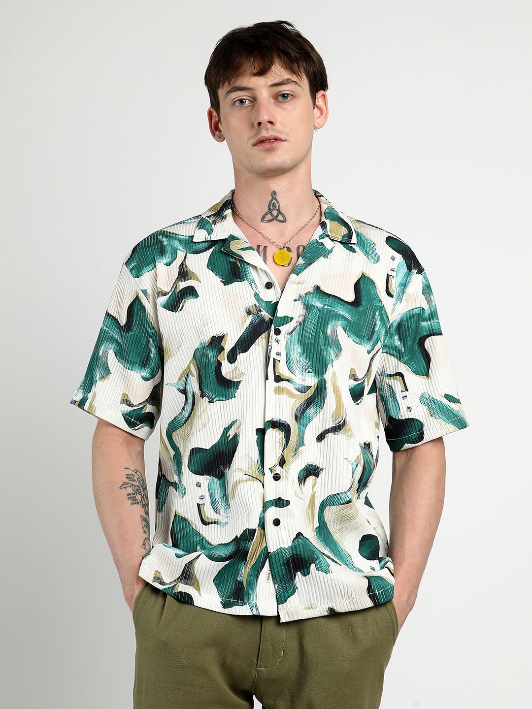 Oversized Swirl Strokes Shirt