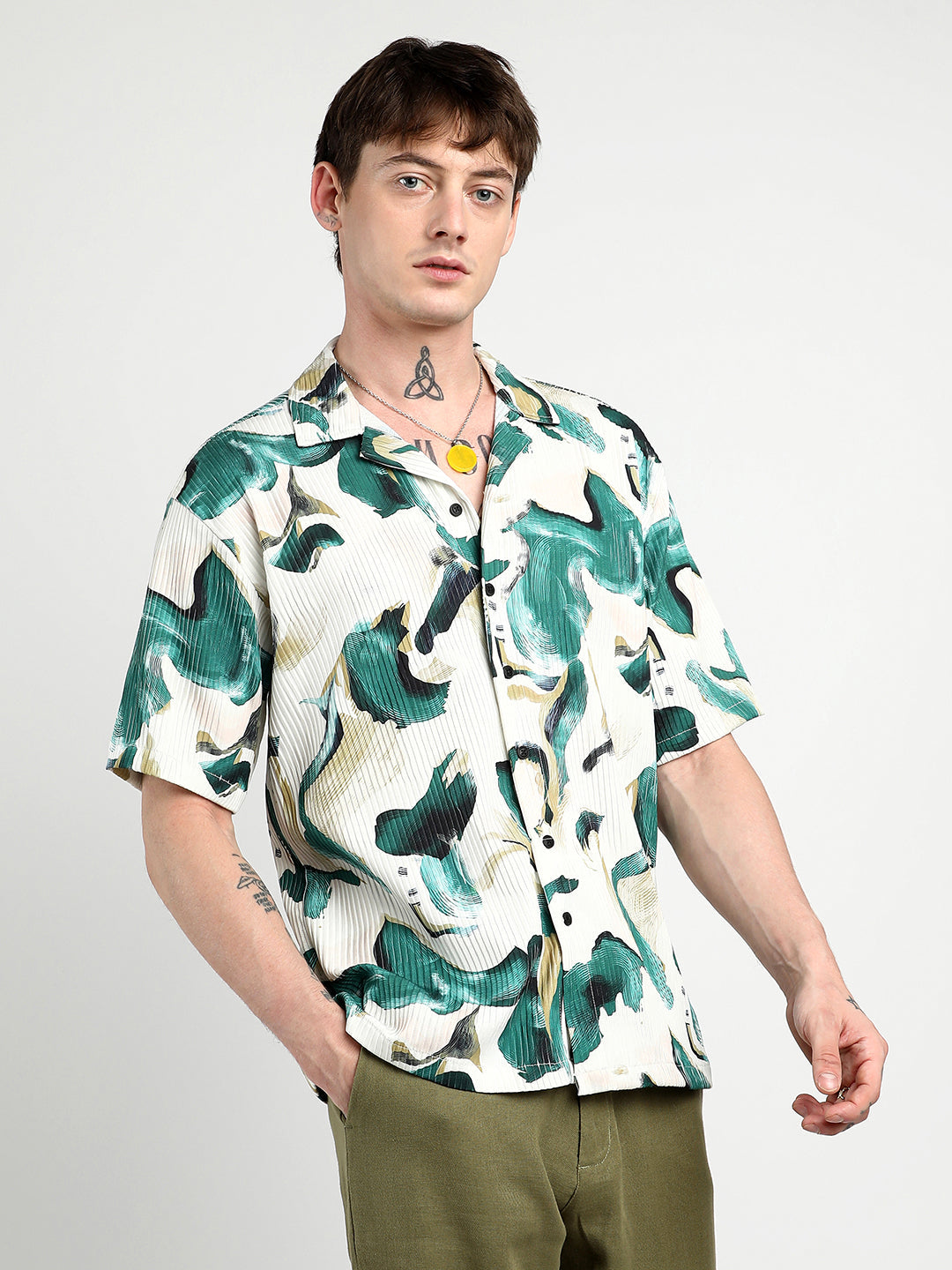 Oversized Swirl Strokes Shirt