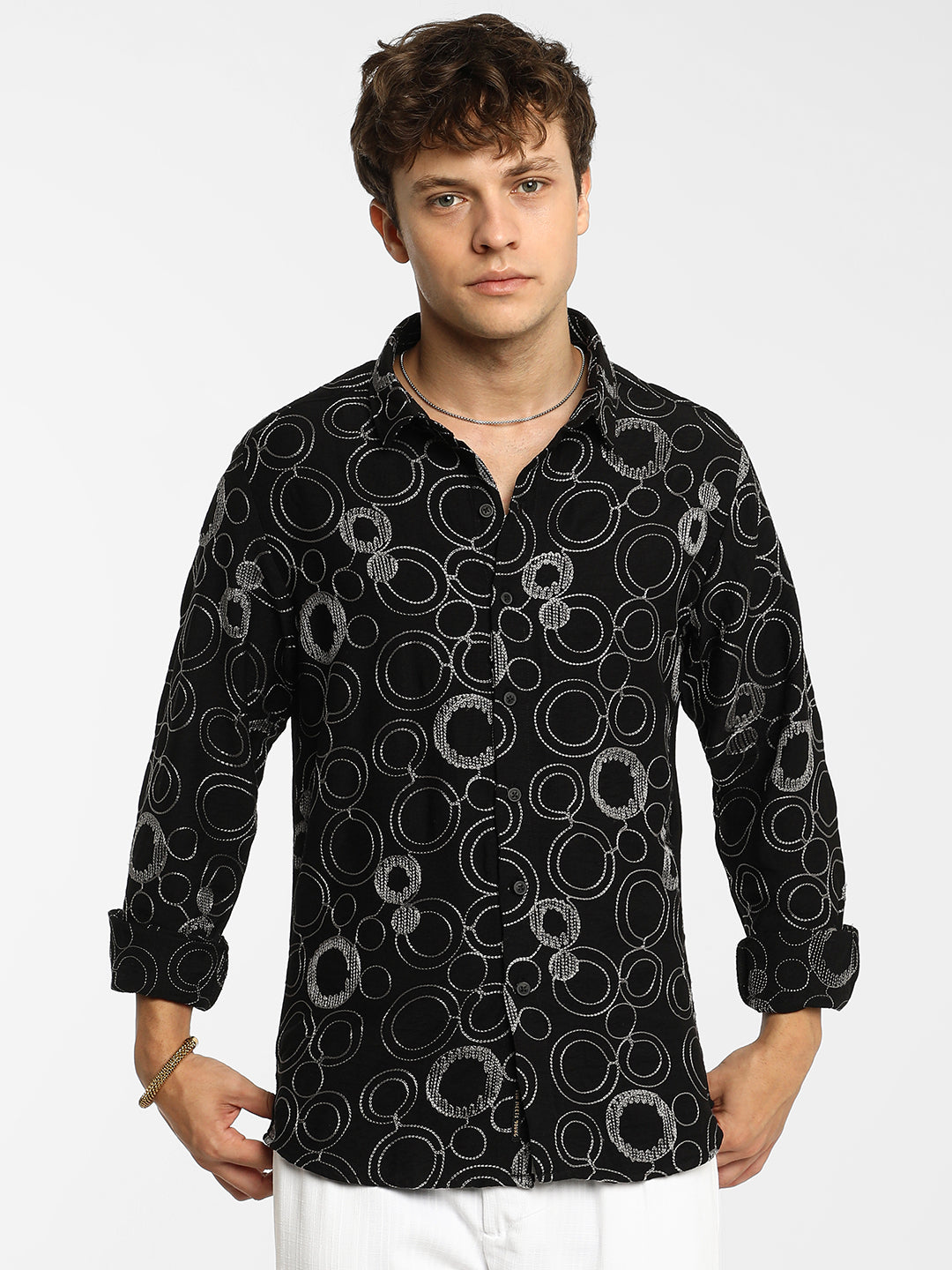 Circular-Lined Shirt