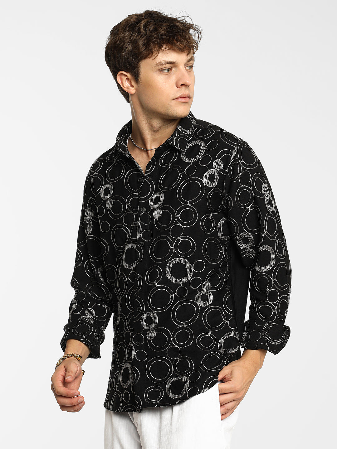 Circular-Lined Shirt