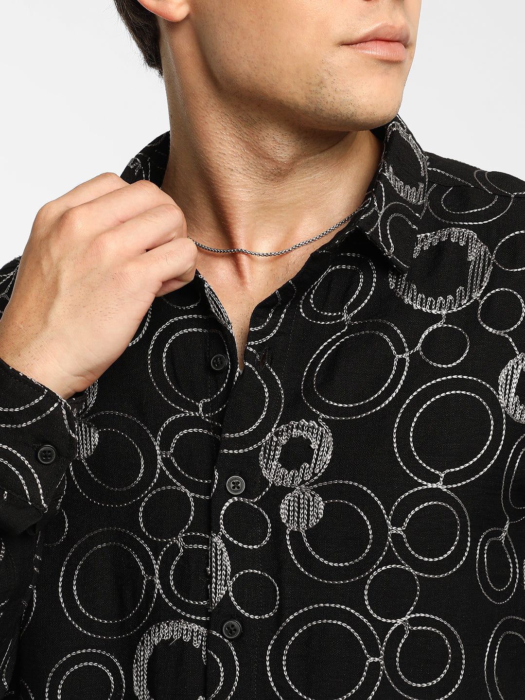 Circular-Lined Shirt