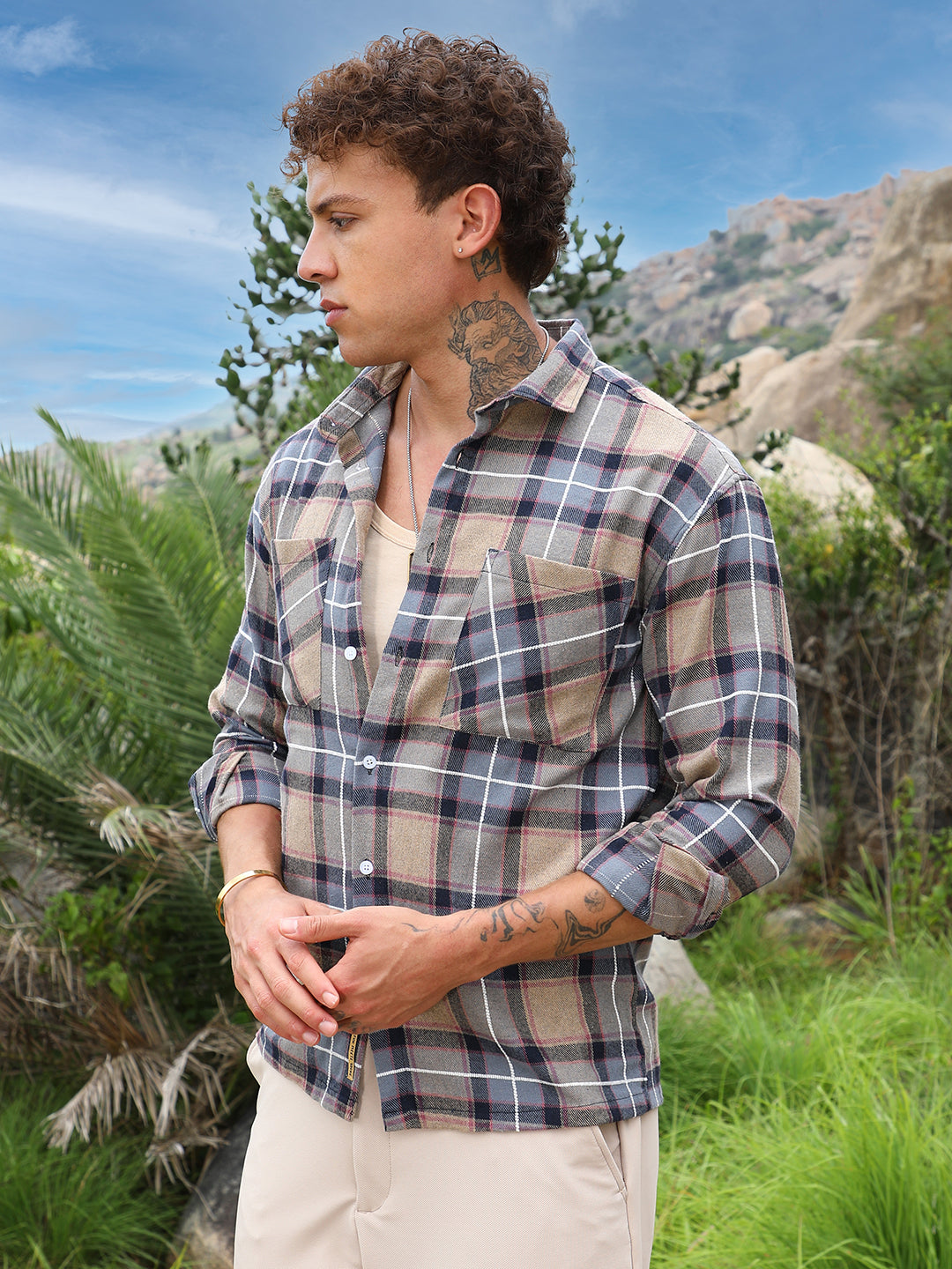 Tartan Plaid Utility Shirt