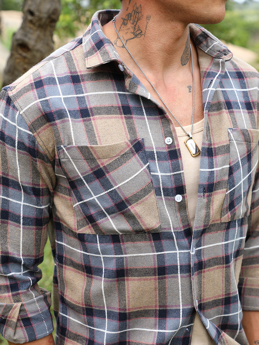 Tartan Plaid Utility Shirt