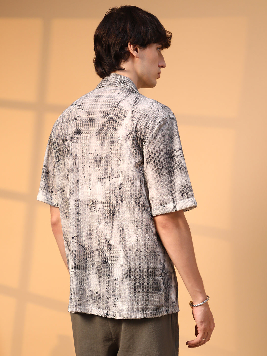 Faded Woven Oversized Shirt