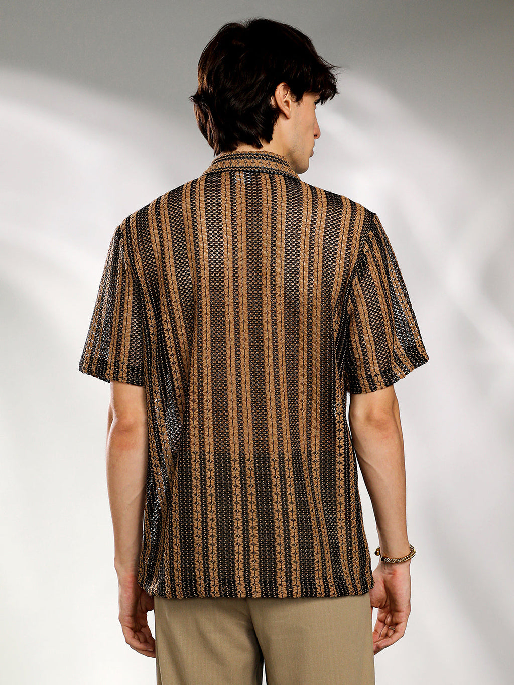 Multitrack Knit Oversized Shirt