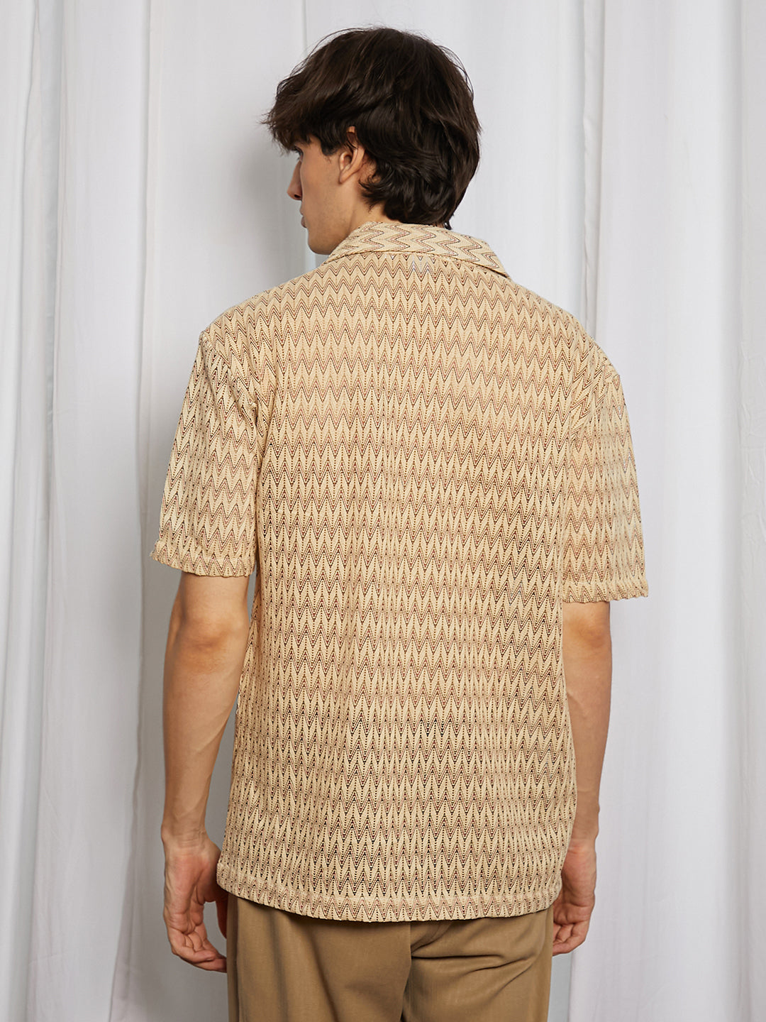 Chevron-Knit Shirt