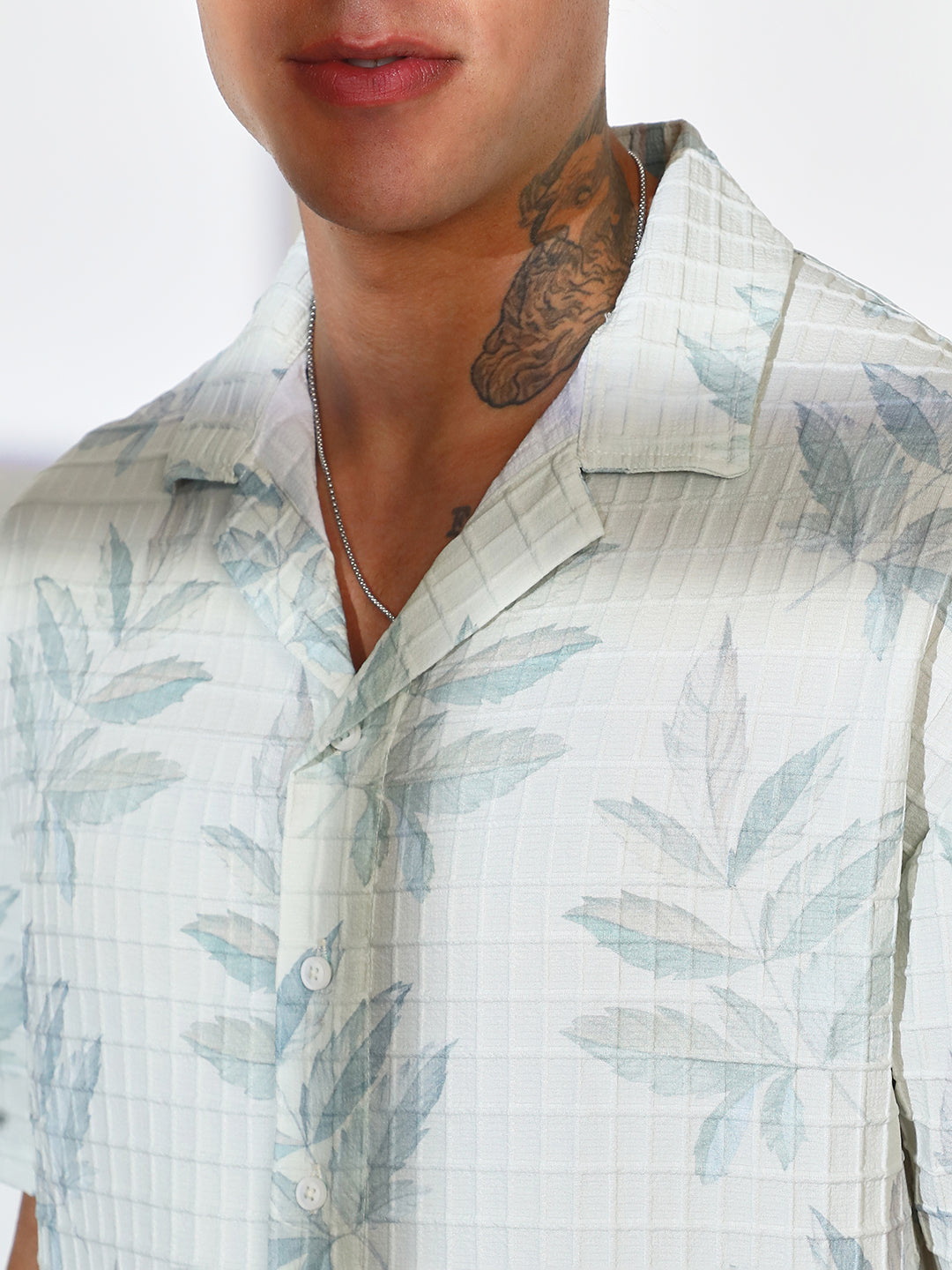 Faded Foliage Oversized Shirt