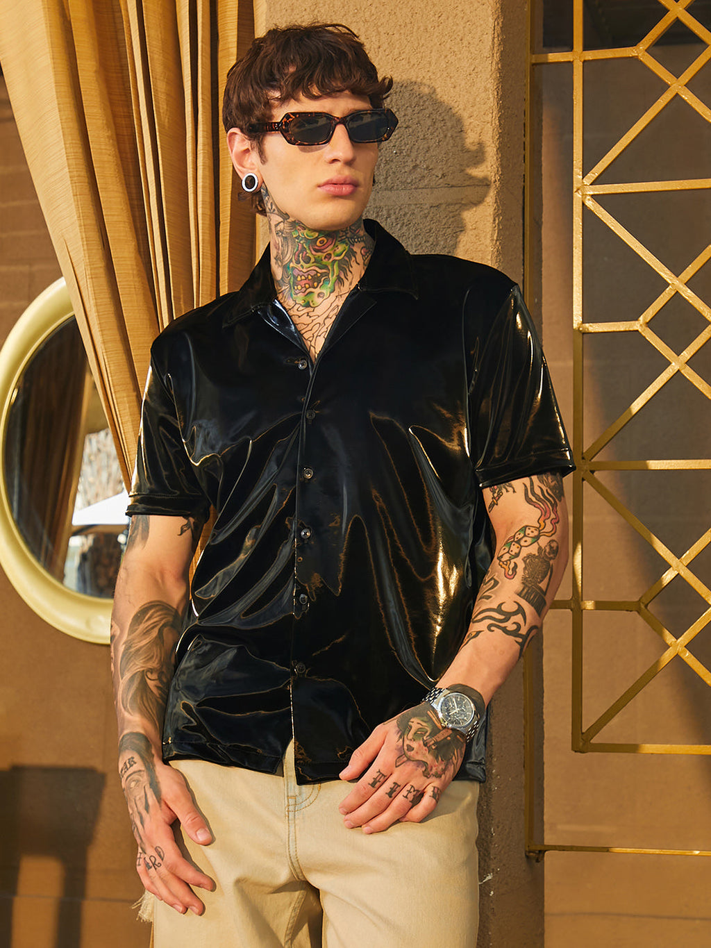 Patent Solid Shirt