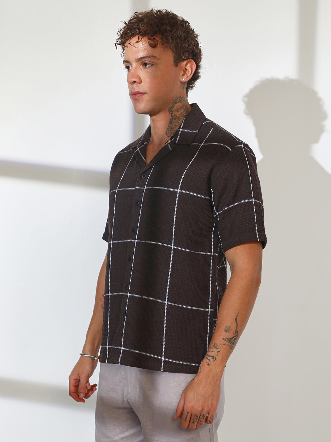 Graph Check Oversized Shirt