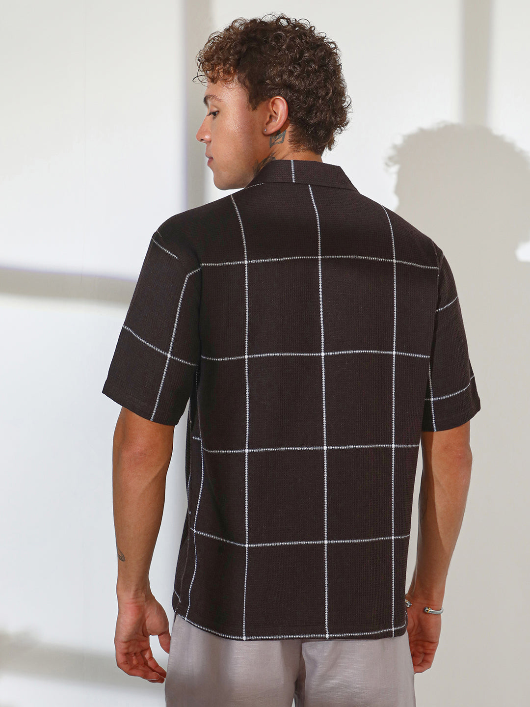 Graph Check Oversized Shirt