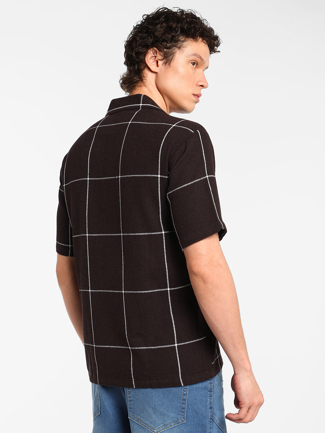 Graph Check Oversized Shirt