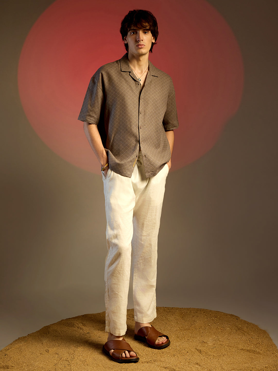 Quad-Lined Oversized Shirt