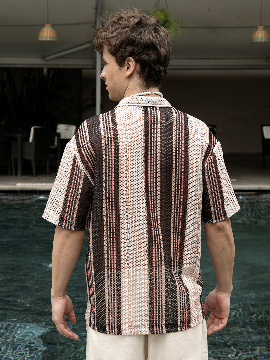 Multitrack Knit Oversized Shirt