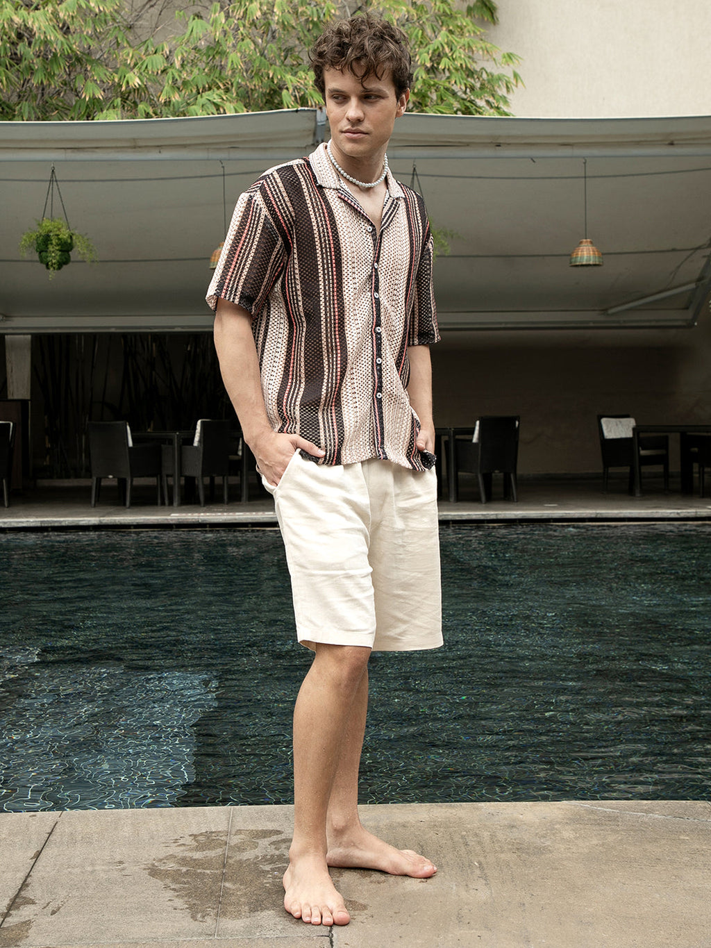 Multitrack Knit Oversized Shirt