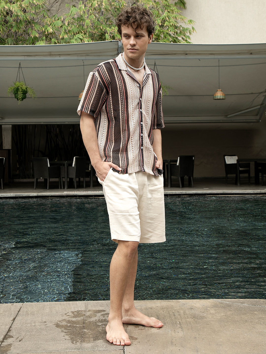 Multitrack Knit Oversized Shirt