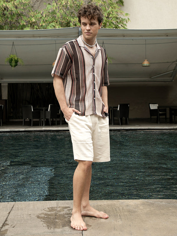 Multitrack Knit Oversized Shirt