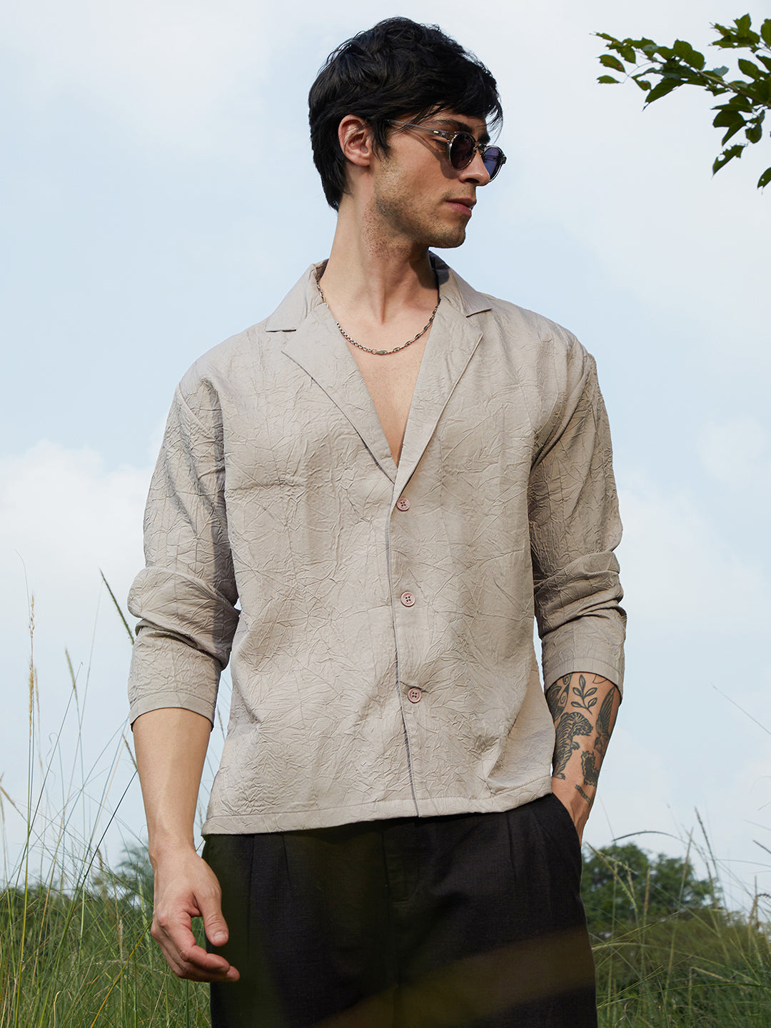 Korean Shirt Baggy Shirt Style Men Heavy Pique T-Shirt Korean Shirt Baggy Shirt Style Men Heavy Pique T-Shirt