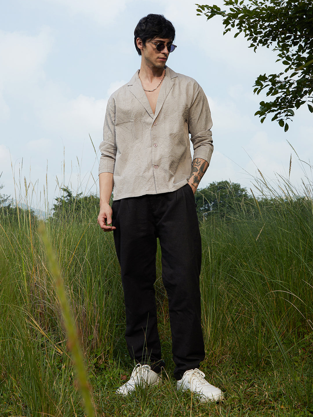 Wrinked Korean Oversized Shirt