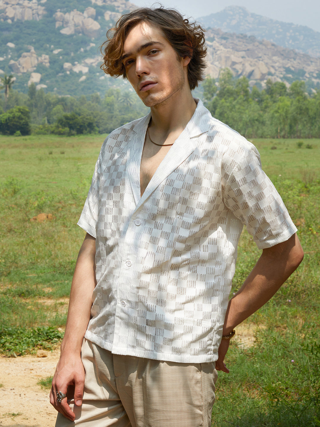 Cubic-Ripple Shirt