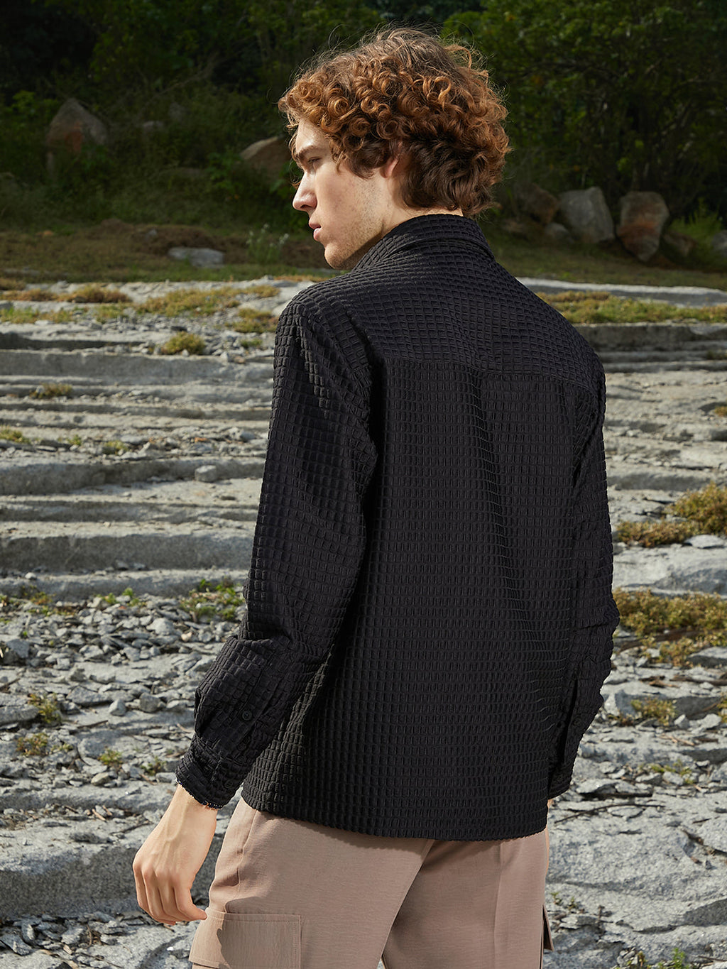 Quad-Tactile Oversized Shirt