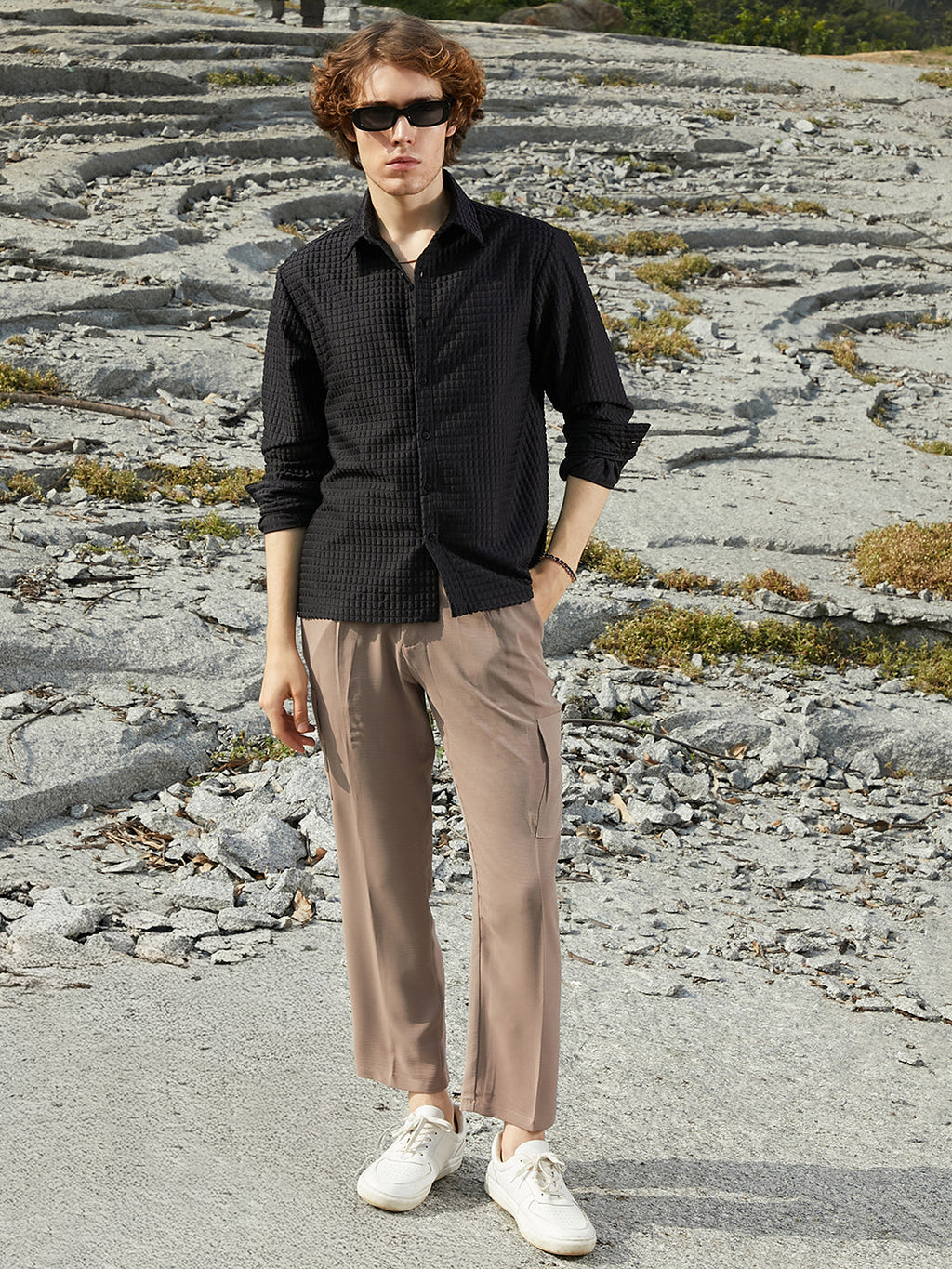 Quad-Tactile Oversized Shirt