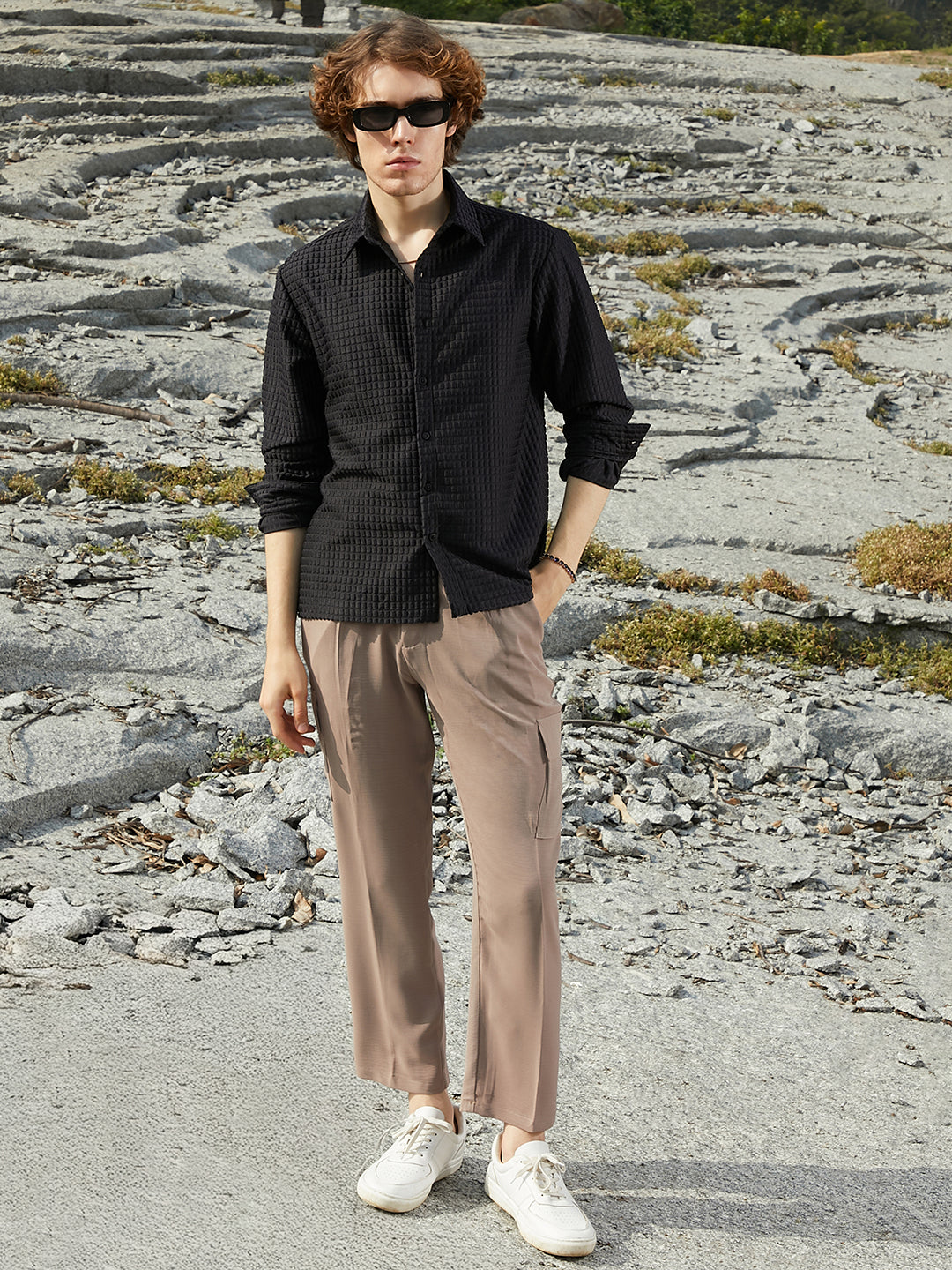 Quad-Tactile Oversized Shirt