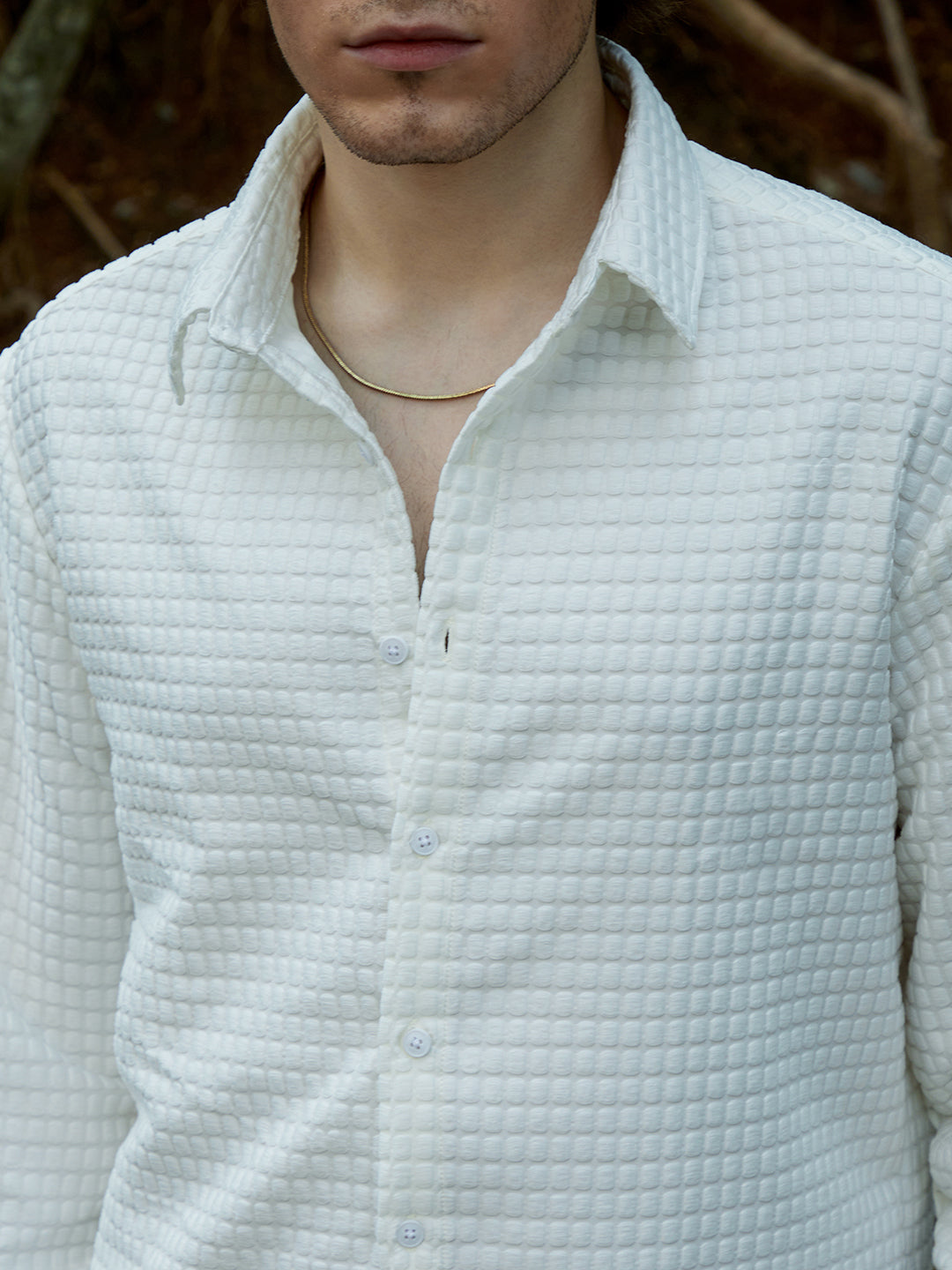 Cube-Textured Shirt