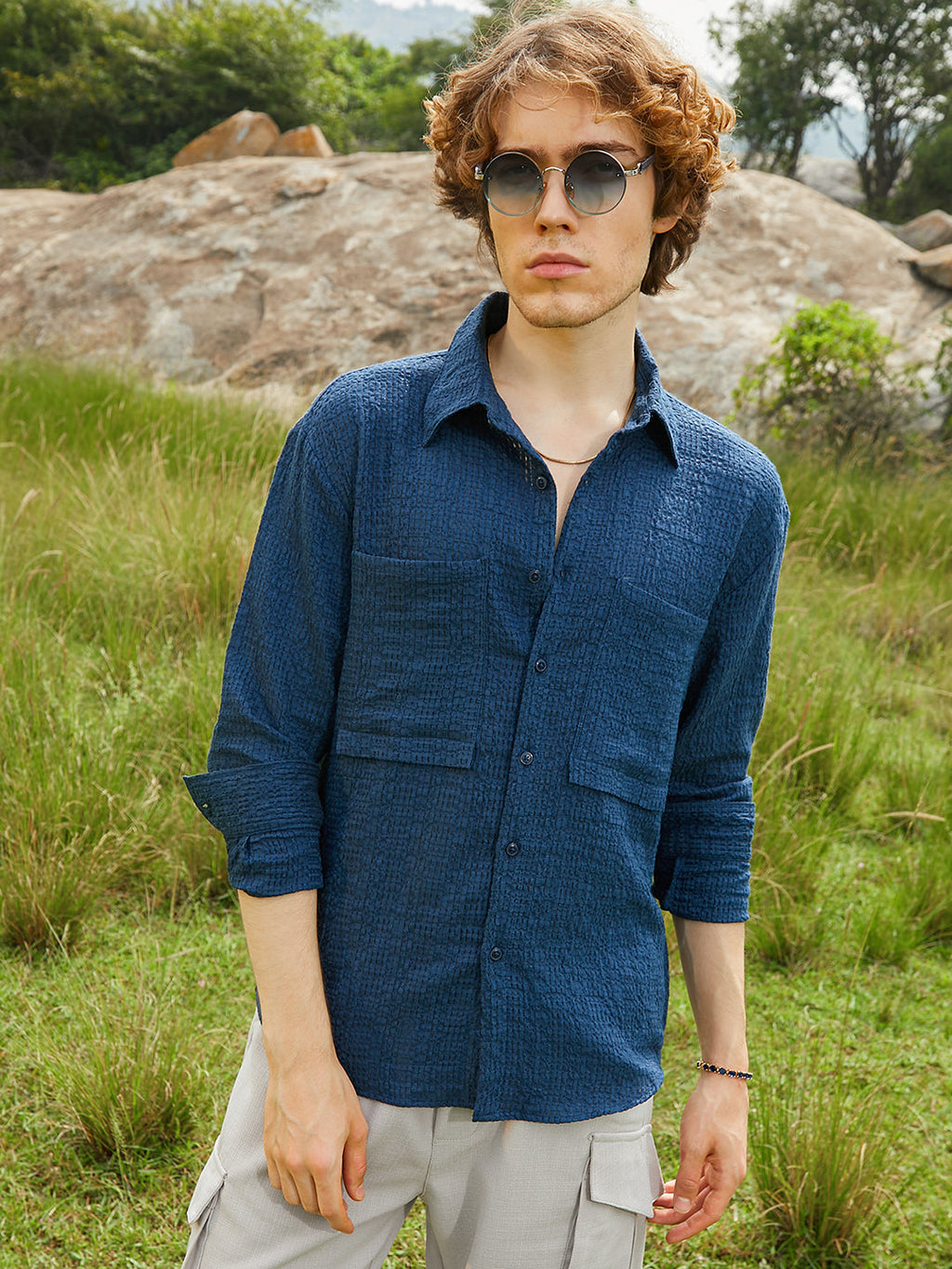 Straw Utility Oversized Shirt