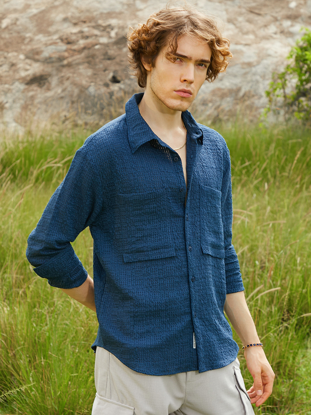 Straw Utility Oversized Shirt