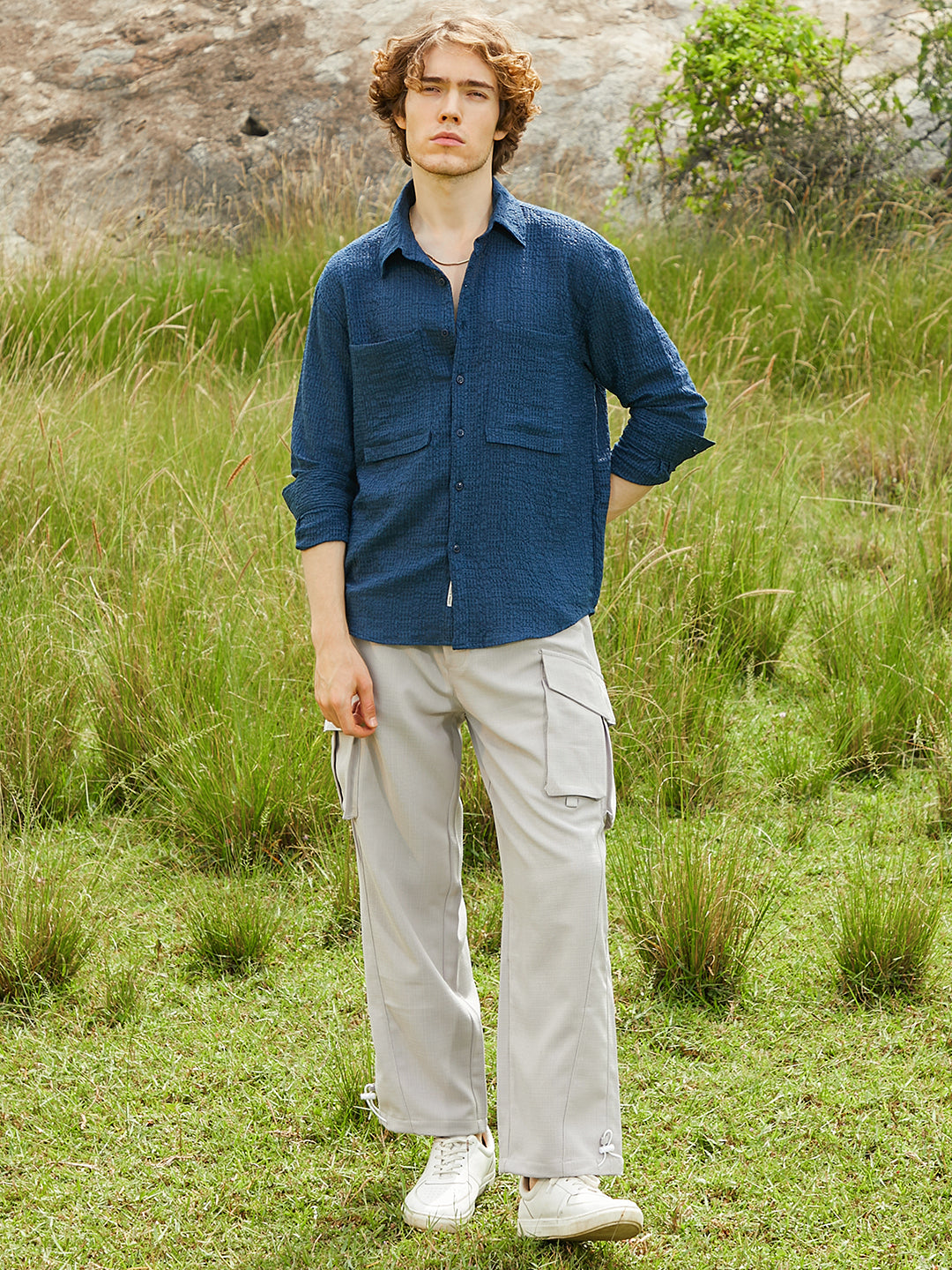 Straw Utility Oversized Shirt