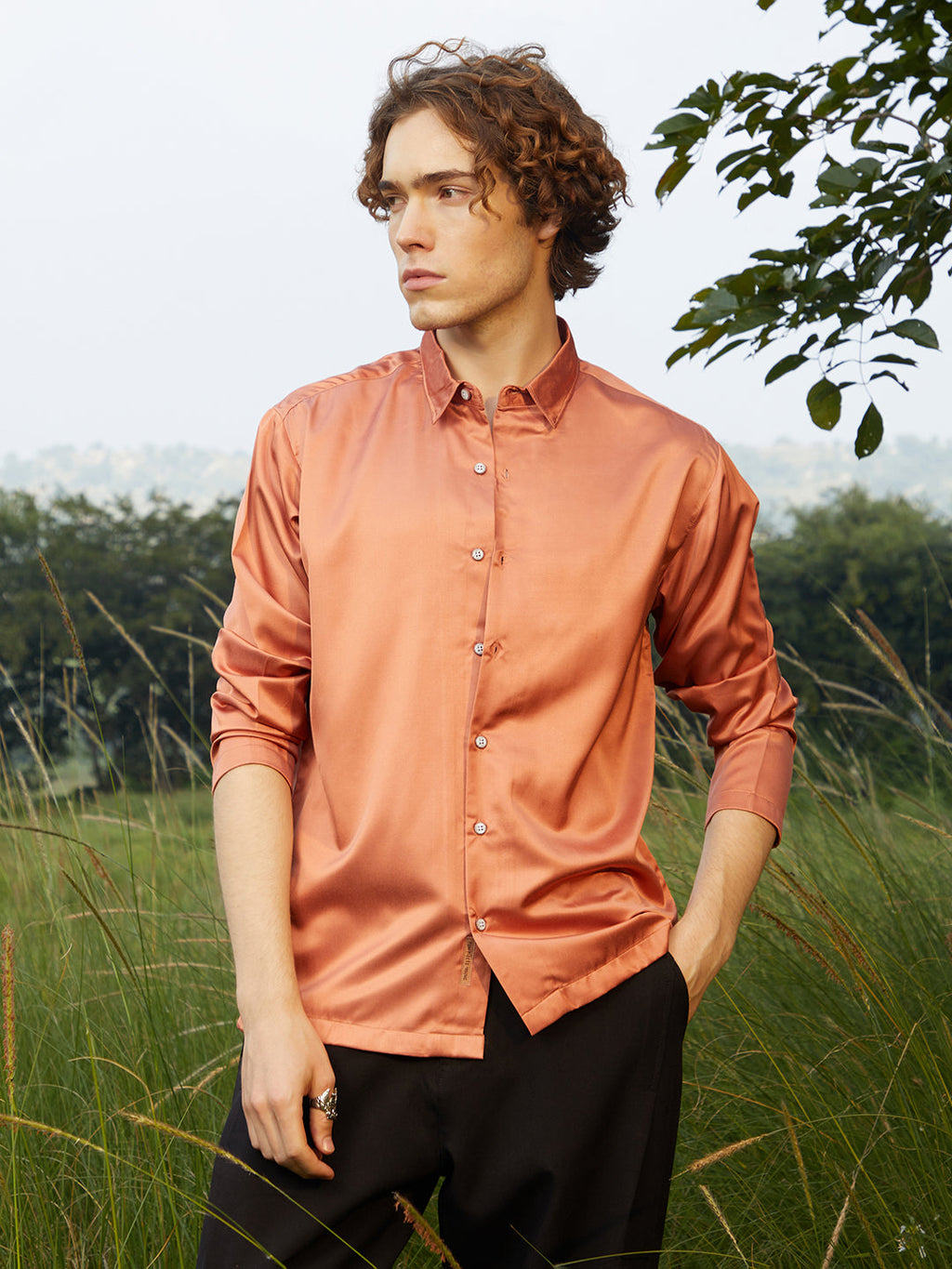 Satin Oversized Shirt