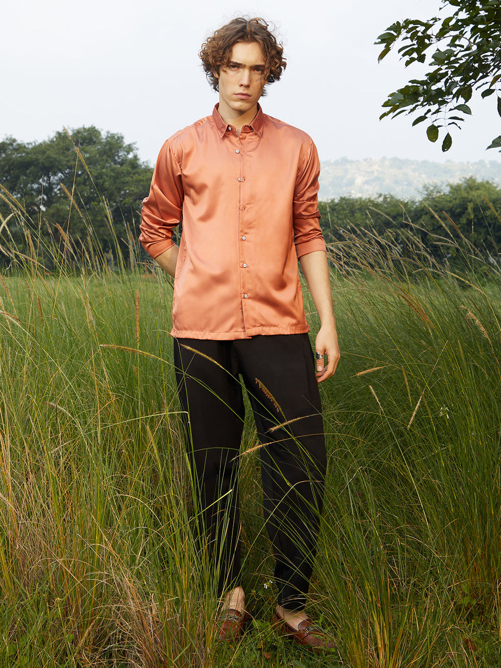 Satin Oversized Shirt