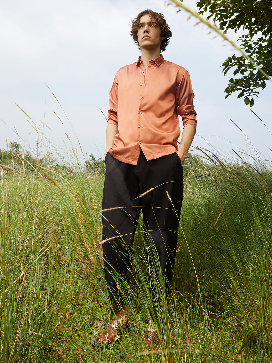 Satin Oversized Shirt