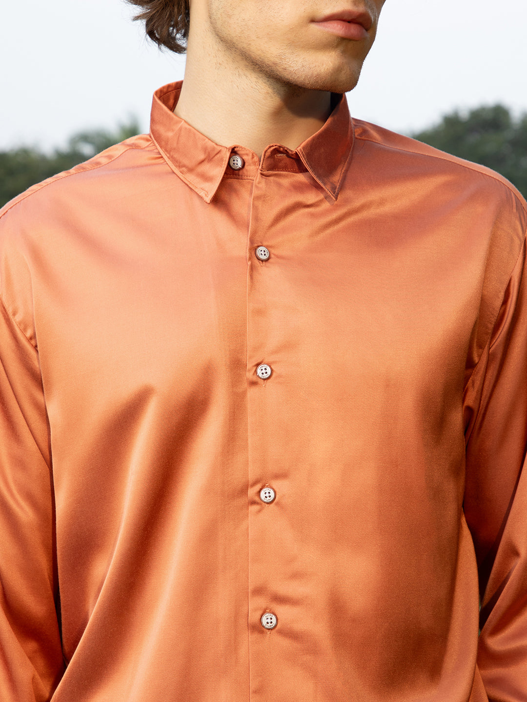 Satin Oversized Shirt