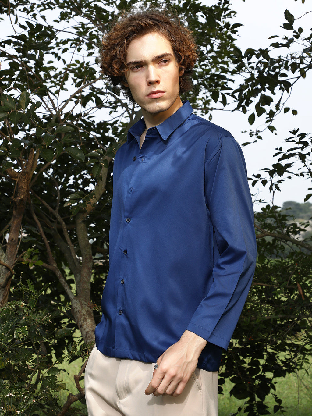 Satin Oversized Shirt