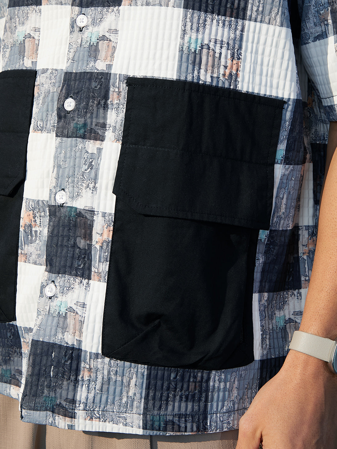 Stained-Buffalo Utility Oversized Shirt