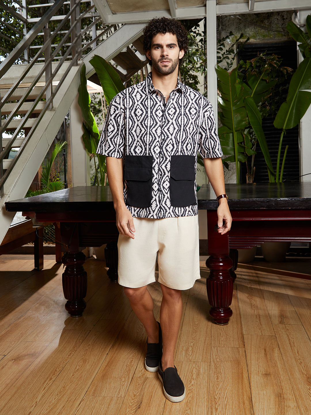 Indie-Utility Oversized Shirt