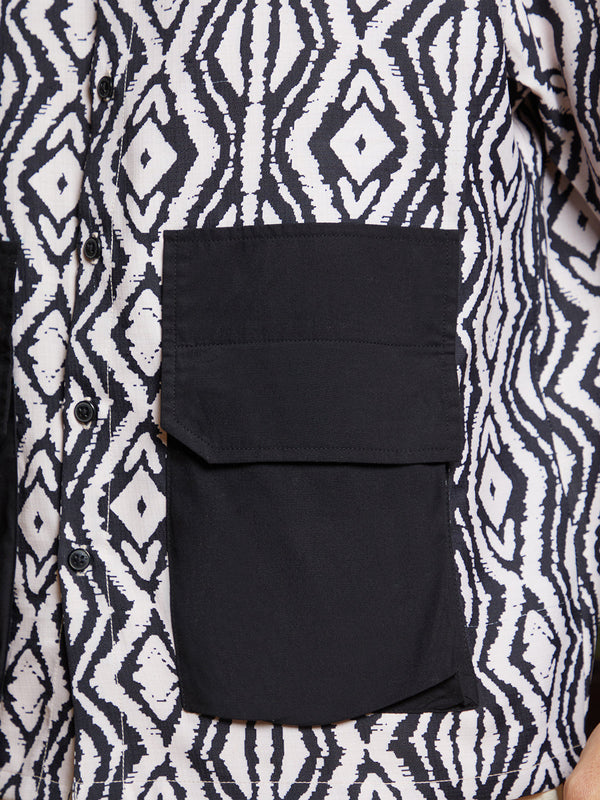 Indie-Utility Oversized Shirt