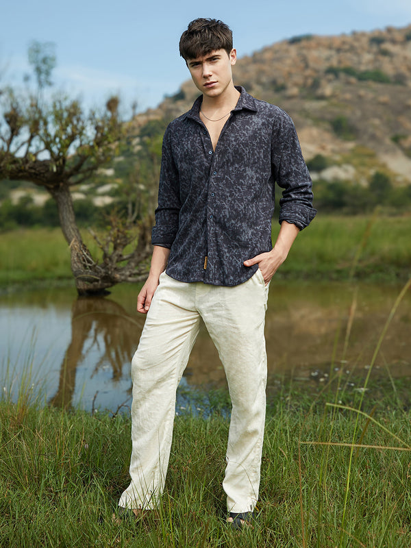 Faded Corduroy Oversized Shirt