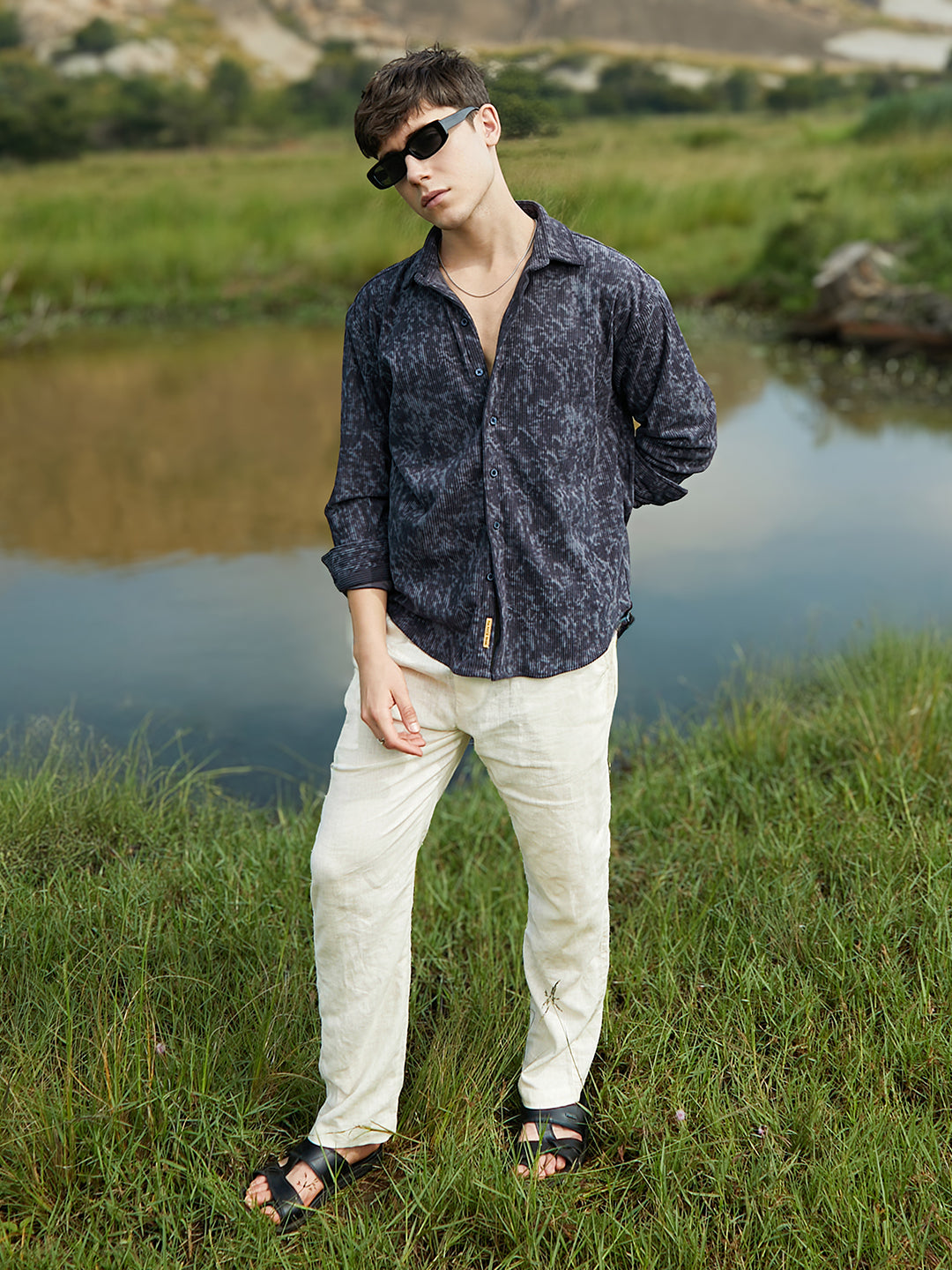 Faded Corduroy Oversized Shirt