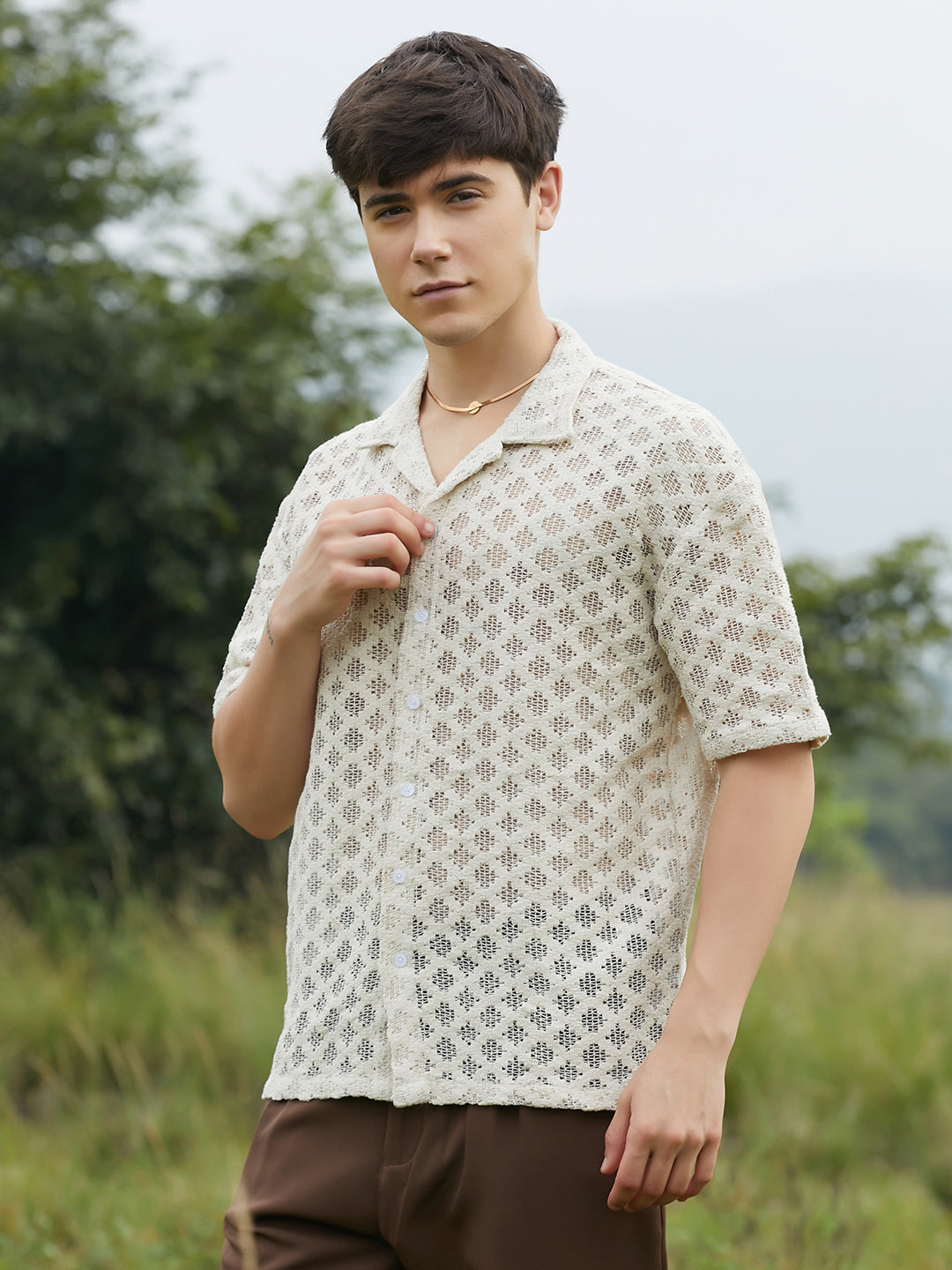 Oblique Oversized Shirt