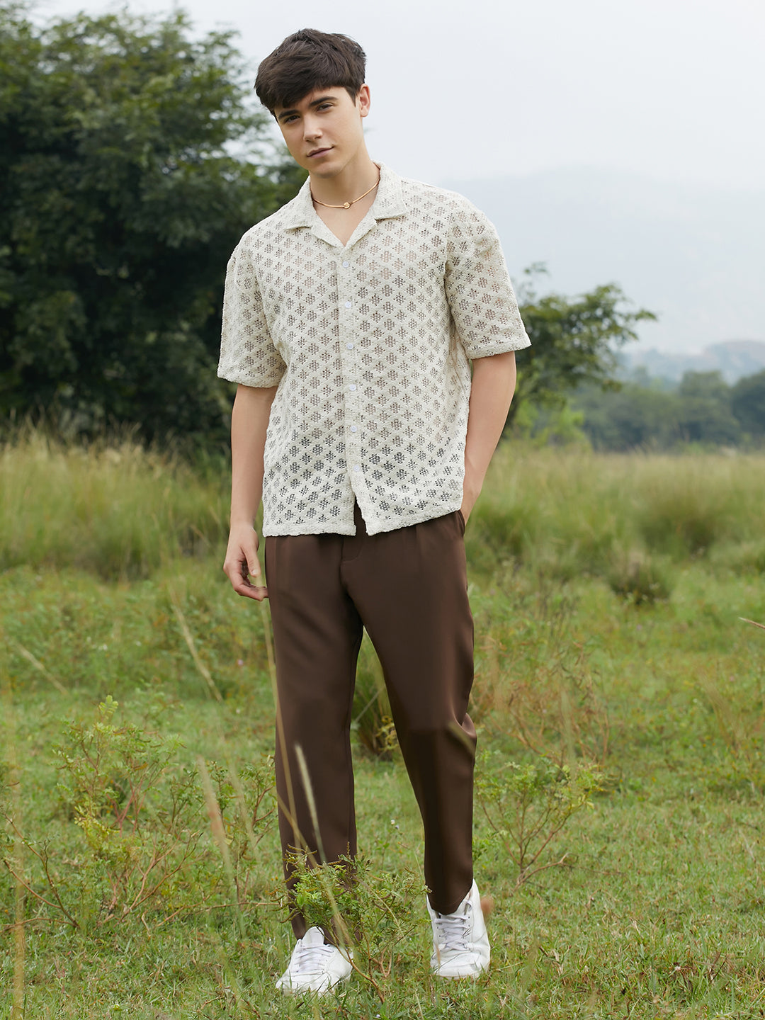 Oblique Oversized Shirt