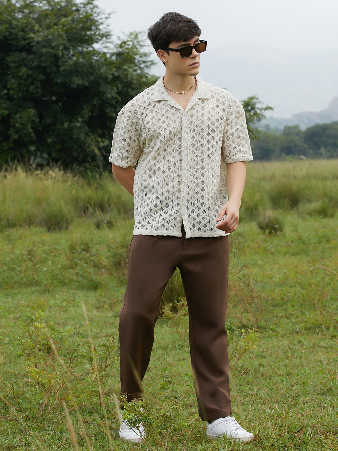 Oblique Oversized Shirt