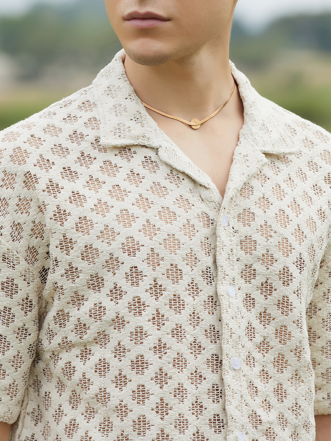 Oblique Oversized Shirt