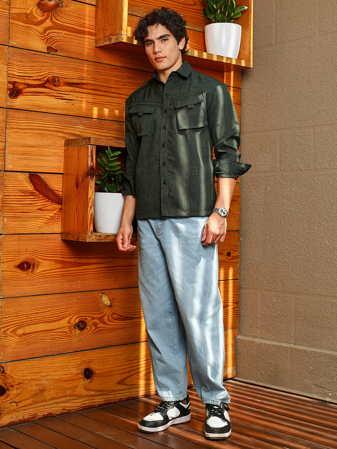 Modular-Utility Oversized Shirt